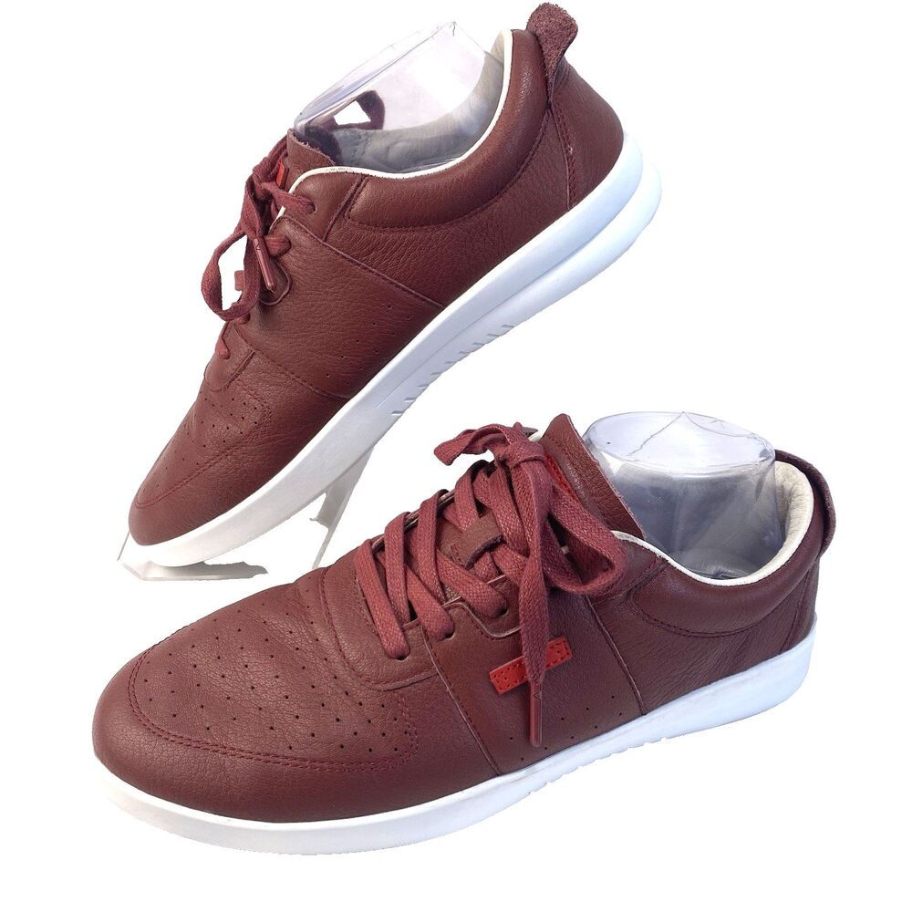 Savale Men’s Shoes Burgandy Leather Size 9 Sneakers Athletic Skate StreetWear
